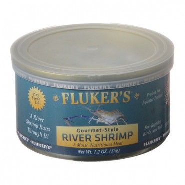 Flukers Gourmet Style Canned River Shrimp - 1.2 oz - 2 Pieces
