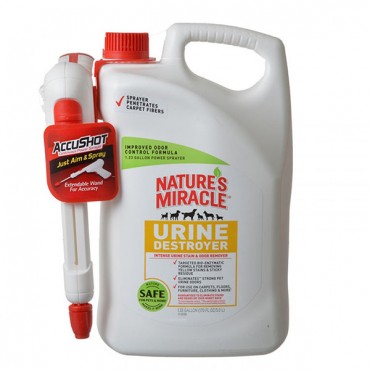 Nature's Miracle Urine Destroyer - 1.33 Gallon AccuShot Power Spray Bottle