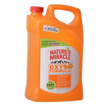 Nature's Miracle Orange Oxy Formula Dual Action Stain and Odor Remover - 1.33 Gallons