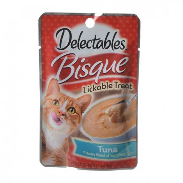 Hartz Delectable Bisque Lockable Cat Treats - Tuna - 1.4 oz - 10 Pieces
