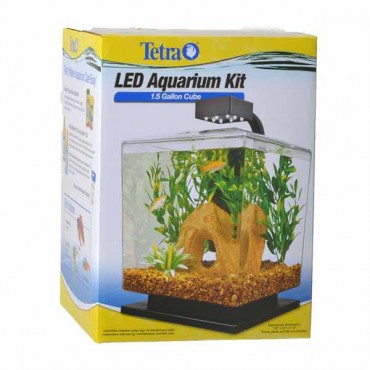 Tetra Cube Aquarium Kit with LED Lighting - 1.5 Gallon Aquarium Kit