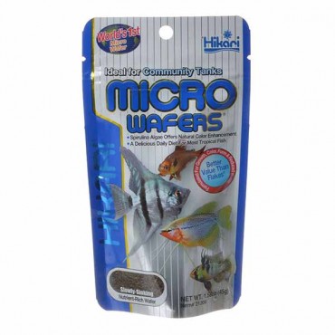 Hikari Micro Wafers for Small & Medium Size Tropical Fish - 1.58 oz - 4 Pieces