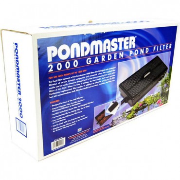 Pond master 2000 Garden Pond Filter Only - 1,800 GPH - Up to 2,000 Gallons