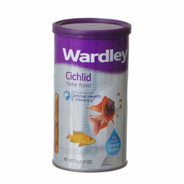 Wardley Cichlid Flake Food - 1.87 oz - 4 Pieces