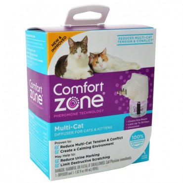 Comfort Zone Pheromone Multi cat Calming Diffuse - 1 Count - 1 Diffuse and 1 Refill