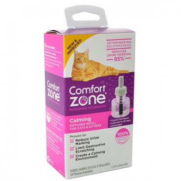 Comfort Zone Calming Diffuse Refills for Cats and Kittens- 1 Count - 1 x 48 ml