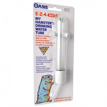Oasis E-Z-4-Kids My Hamster's Drinking Water Tube - 1 Count - 2.4 oz - 2 Pieces