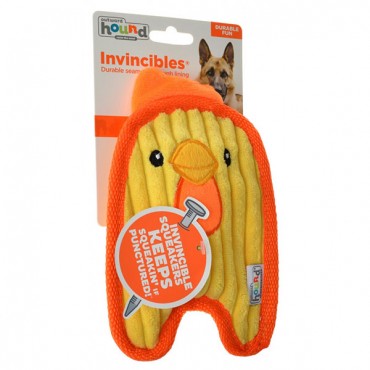 Outward Hound Invincible Minis Ch-icky Dog Toy - 1 Count - 8 in. L x 4.13 in. W x 1.57 in. L - 4 Pieces