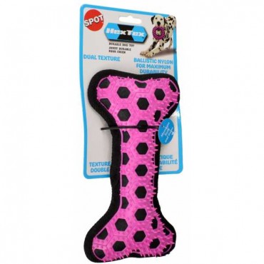 Spot Hextex Bone Dog Toy - Assorted Colors - 1 Count - 9 in. Long - 2 Pieces