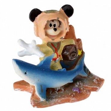 Penn Plax Mickey with Treasure Chest Resin Ornament - 1 Count - 2 Pieces