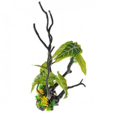 Penn Plax Driftwood Plant - Green - Tall - 1 Count - 2 Pieces