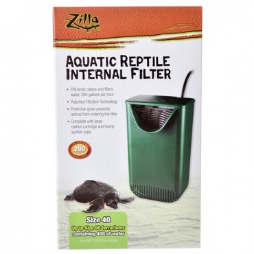 Zilla Aquatic Reptile Internal Filter - Size 40 - 1 Count