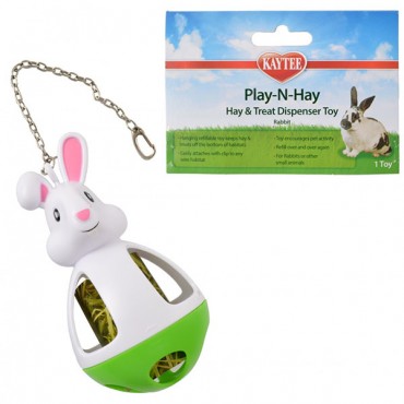Kaytee Play-N-Hay Hay & Treat Dispenser Rabbit Toy - 1 Count - 3 Pieces