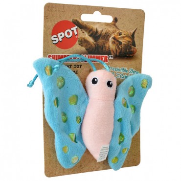 Spot Shimmer Glimmer Butterfly Catnip Toy - Assorted Colors - 1 Count - 5 Pieces