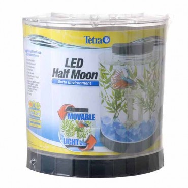 Tetra Half Moon Betta Kit with LED Lighting - 1 Gallon Aquarium Kit