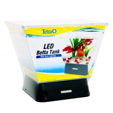 Tetra Betta Tank with LED Base Lighting - 1 Gallon Aquarium