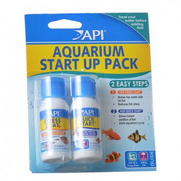 API Aquarium Start Up Pack - 1 oz - 2 Bottles - 4 Pieces
