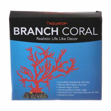 Aqua top Branch Coral Aquarium Ornament - Red - 1 Pack - 1 in. L x 6 in. W x 6 in. H - 2 Pieces
