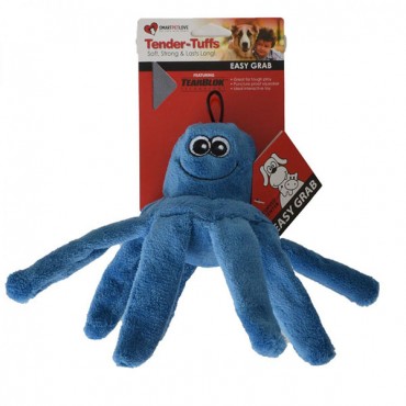 Smart Pet Love Blue Octopus Dog Toy - 1 Pack - 5 in. L x 4.5 in. H - 2 Pieces