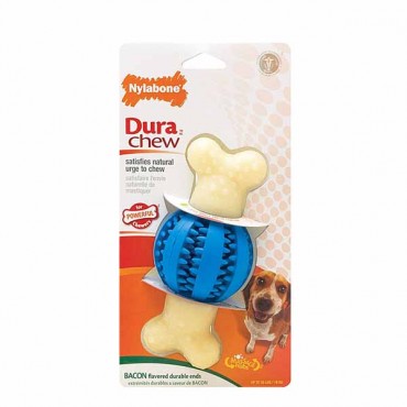 Nylabone DuraChew Double Action Dental Chew - Round Ball - 1 Pack