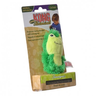 Kong Botanical Refillable Lemongrass Frog Cat Toy - 1 Pack - 4 Pieces
