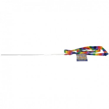 Cat Dancer Rainbow Charmer Wand Cat Toy - 1 Pack - 2 Pieces