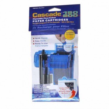 Cascade 150/200 Disposable Floss and Carbon Power Filter Cartridges - 1 Pack - 4 Pieces