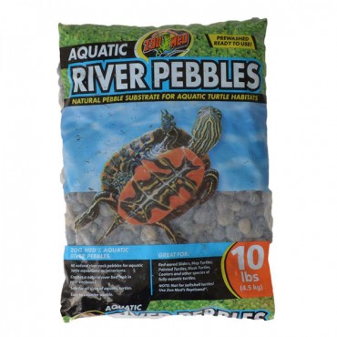 Zoo Med Aquatic River Pebbles - 10 lbs