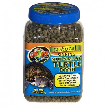 Zoo Med Natural Sinking Mud and Musk Turtle Food - 10 oz - 2 Pieces