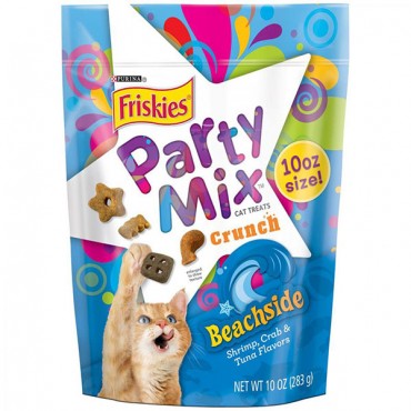 Friskiest Party Mix Beach-side Crunch Cat Treats - 10 oz - 2 Pieces