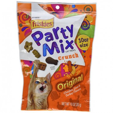 Friskies Party Mix Original Crunchy Cat Treats - 10 oz - 2 Pieces