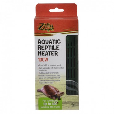 Zilla Aquatic Reptile Heater - 100 Watt - 1 in. W x 3 in. H