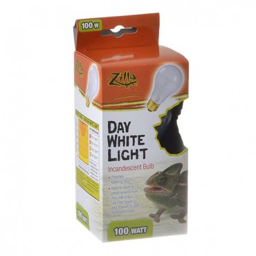 Zilla Incandescent Day White Light Bulb for Reptiles - 100 Watt - 2 Pieces