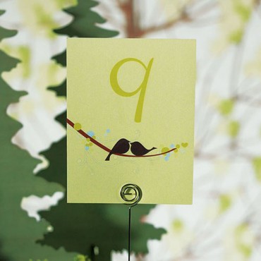 Love Bird Table Number