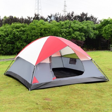 4 Persons Portable Camping Hiking Tent With Bag