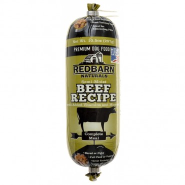 Redbarn Semi-Moist Beef Recipe Premium Dog Food Roll - 10.5 oz