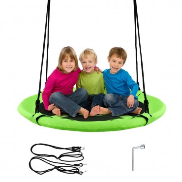 40 In. Flying Saucer Tree Swing Indoor Outdoor Play Set