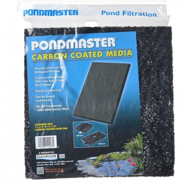 Pond master Carbon Coated Media - 11.5 in. Long x 11.5 in. Wide - 1 Pack - 2 Pieces