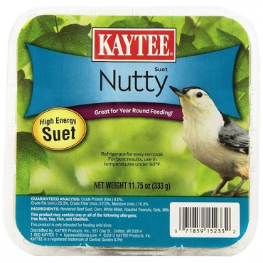 Kaytee Nutty Suet - 11.75 oz - 3 Pieces