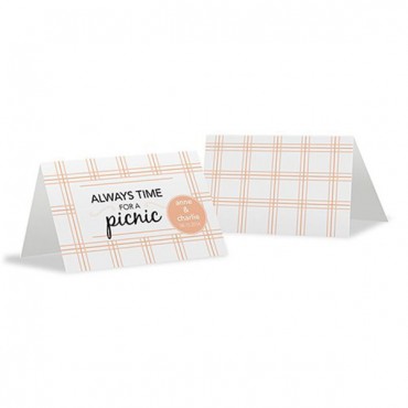 Always Time For A Picnic Tent Card