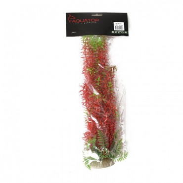 Aqua top Hygro Aquarium Plant - Red and Green - 12 in. High w/ Weighted Base