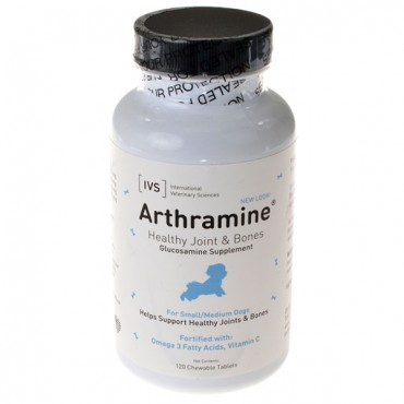 International Vet Arthramine - Aids Healthy Joints and Bones - 120 Count - Small & Medium Dogs