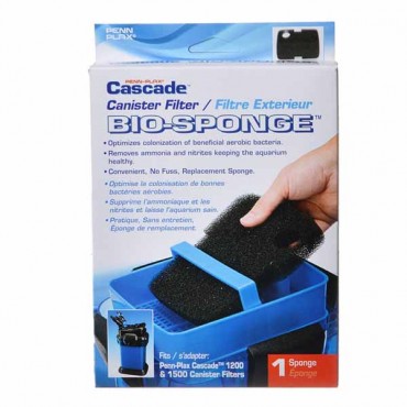 Cascade Canister Filter Bio-Sponge - 1200 and 1500 Bio Sponge - 1 Pack - 2 Pieces