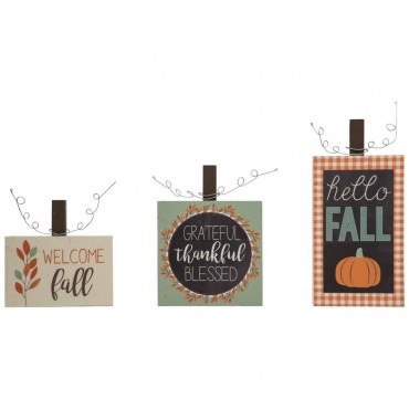 Thanksgiving Fall Welcome Signs Set