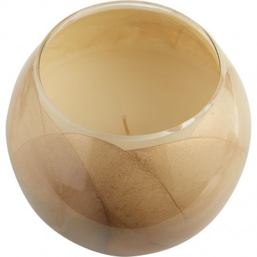 Ivory Candle Globe - The Inside Of This 4 In Polished Globe