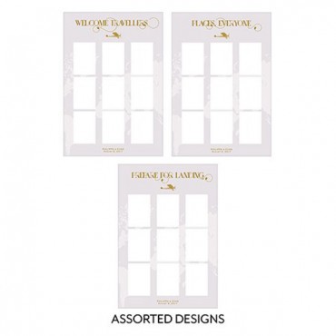 Personalised Seating Chart Kit With Vintage Travel Design