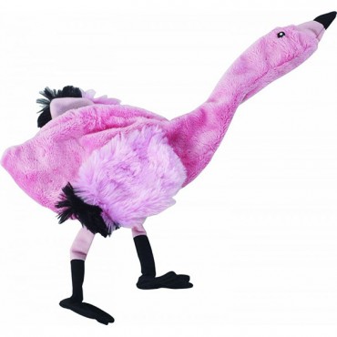 Spot Skinniness Plush Pink Flamingo Dog Toy - 13 in. Long - 2 Pieces