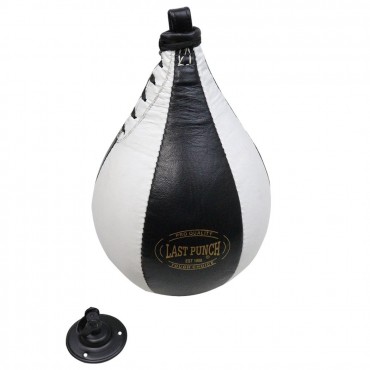 Last Punch Black & White Punching Speed ball & Heavy Duty Bearing Steel Speed ball Swivel