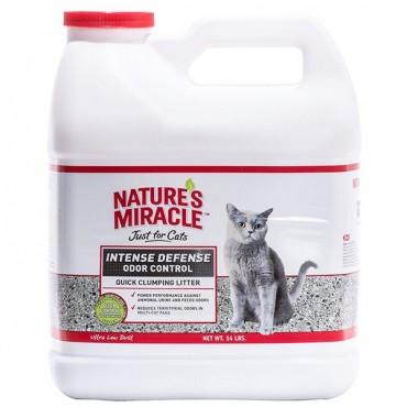 Nature's Miracle Intense Defense Odor Control - Clumping Cat Litter - 14 lbs - Jug