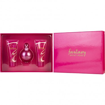 Fantasy Britney Spears - Eau De Parfum Spray 3.3 oz And Body Souffle 3.3 oz And Shower Gel 3.3 oz